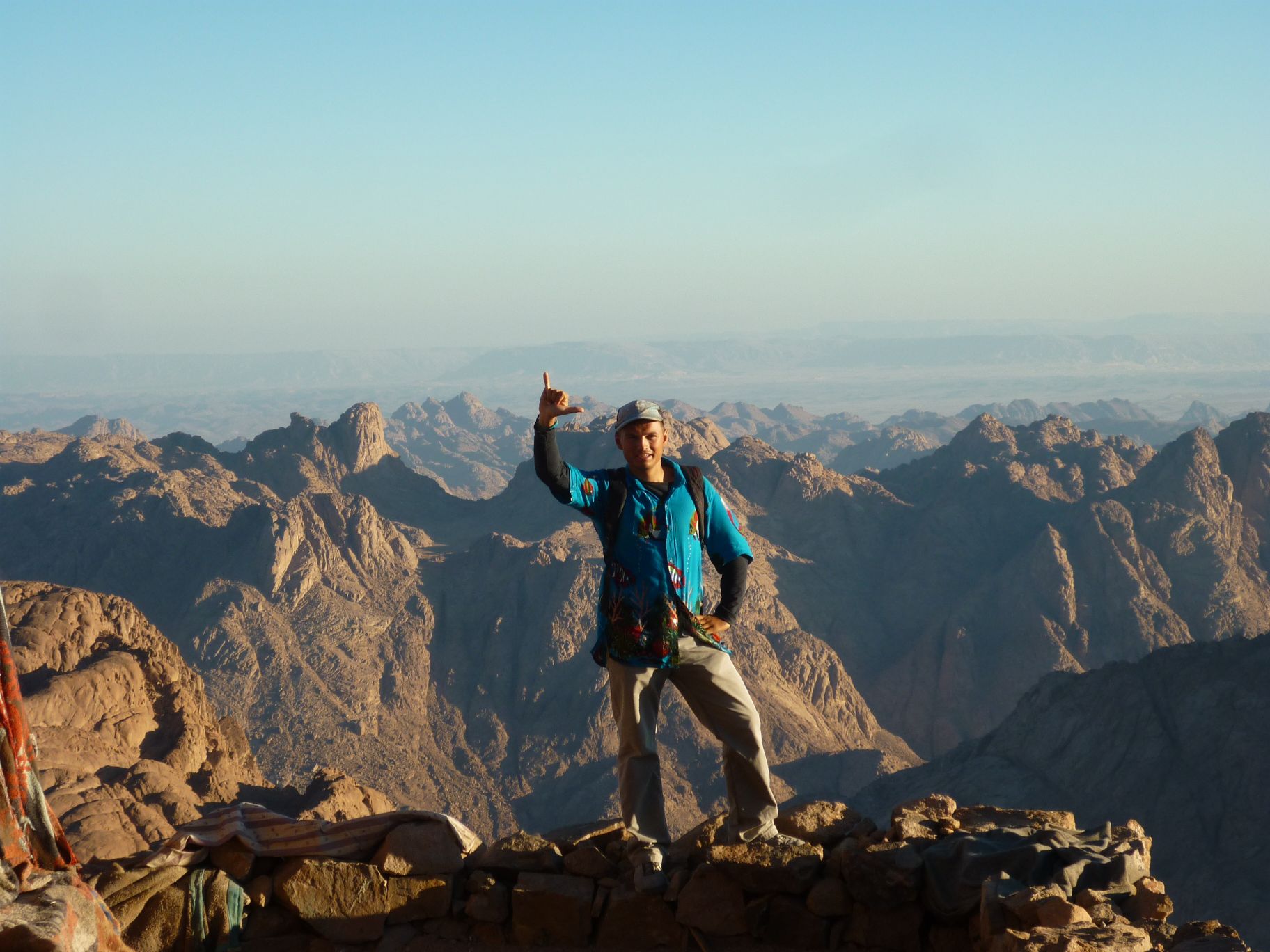 Panorama z Góry Synaj (Mojżesza) Dahab - Góra Synaj - zdjęcia, atrakcje