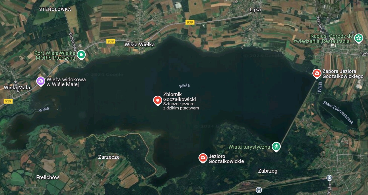 Jezioro Goczałkowickie Goczałkowice - Gdzie na windsurfing w Polsce