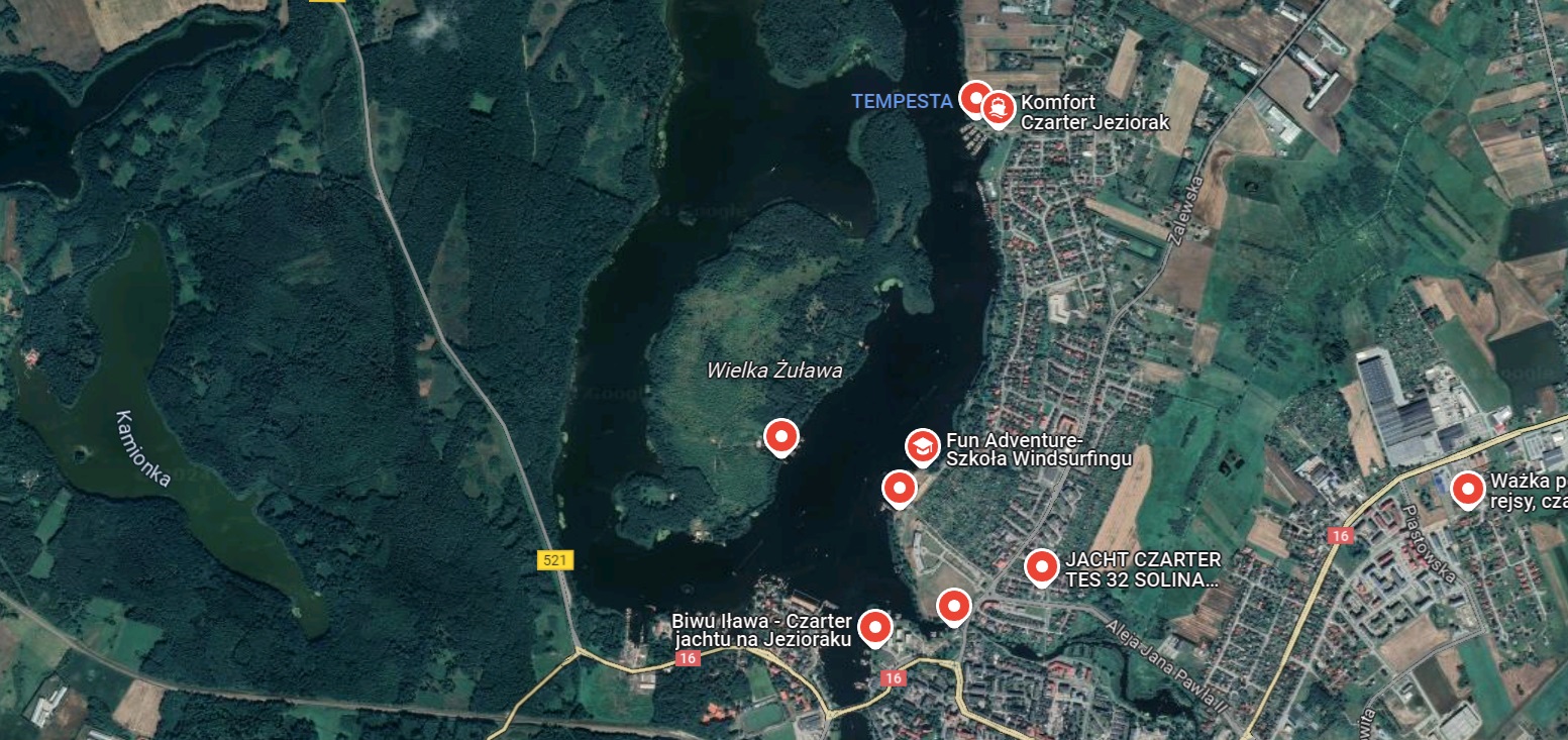 Jezioro Jeziorak - Gdzie na windsurfing w Polsce