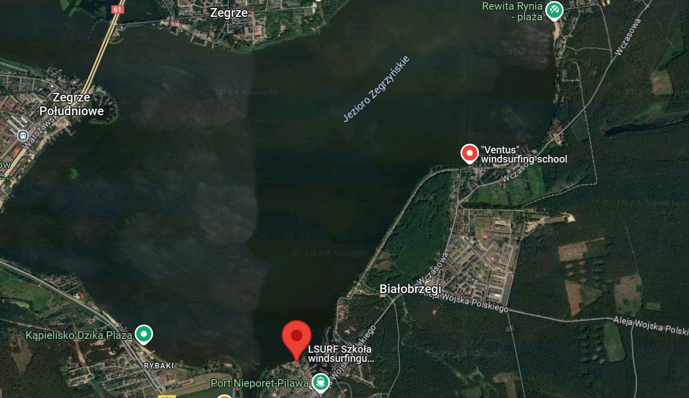 Zalew Zegrzyński Zegrze - Gdzie na windsurfing w Polsce